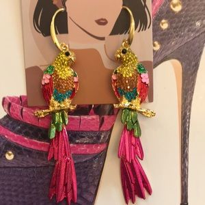 Adorable Parrot Earrings. NWOT
